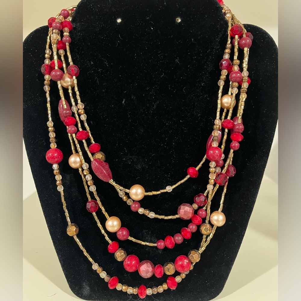 Beautiful multi strand necklace